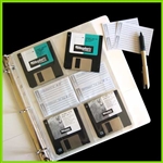 3.5 Disk Organizer Pages for 3 Ring Binders