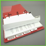 White Tab Dividers for Extra Wide Sheet Protector Tabs