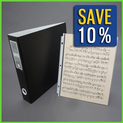 9 x 12 Music Binder with Sheet Protectors for Protections of Music Sheets