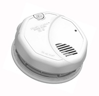 BRK Electronics First Alert 3120B 120V AC/DC Dual Sensor Hardwired with two 1.5V AA Battery Backup Photoelectric and Ionization Smoke Alarm