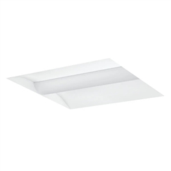 Columbia Lighting LCAT22-40MLG-EDU-ELL14 30W 2'x2' LED Contemporary Architectural Troffer, 4000K, Medium Lumen, Grid Lay-in Ceiling, Static Air Function, 0-10V Dimming, 120-2777V, with Emergency Battery Pack