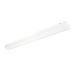 Columbia Ligthing LCL4-35HL-EDU-EL114 4' Lensed LED Striplight, 3500K, High Lumen, 0-10V Dimming, 120-277V, 1400 Lumens Emergency Battery Park, White Finish