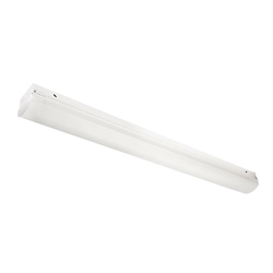 Columbia Lighting LCL4-35LW-EDU 25W 4' Lensed LED Striplight, 3500K, Low Watt, 0-10V Dimming, 120-277V, White Finish