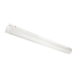 Columbia Lighting LCL4-40LW-EU 25W 4' Lensed LED Striplight, 4000K, Low Watt, Fixed Output, 120V-277V, White Finish