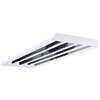 Columbia Lighting LHR4-454-M4R-ST-4EPU 48" x 17-3/8" Ultra-Efficient Fluorescent High Bay, 4 Lamps, 54W T5HO, MIRO -4, 95% Reflectance, Solid Top, No Uplight, Programmed Start Ballast, 120-277V