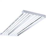 Columbia Lighting LHV4-454-M4RST-4EPU VersaBay Fluorescent High Bay, 4 Lamps, 54W T5HO, Aluminum Reflector, Programmed Start, 120-277V