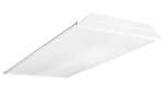 Columbia Lighting LJT24-40MLG-FSA12-EU-C388 45W 2'X4' LED Troffer with Adv Solid State Technology, 4000K, Medium Lumen, Grid Ceiling, White Flush Steel Door, Pattern 12 Acrylic Lens Shield, Fixed Output