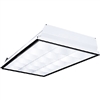 Columbia Lighting P422-232U6G-LD33-S-E277 2' x 2' Recessed Air Handling Parabolic Louver, Two Lamps, U-Bent 6" Leg Spacing Lamp, Grid Ceiling, Low Iridescent Semi-Specular Louver, 3 Cells Crosswise, 3 Cells Lengthwise, 277V
