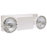 Dual-Lite EZ-2-V 5.4W PAR 36 Dual Emergency Light, with Voltmeter, White Finish