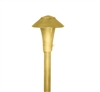 Focus Industries AL-01-SM-BAR 12V S8 Incandescent 3.75" China Hat Area Light, Brass Acid Rust Finish