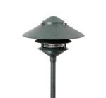 Focus Industries AL-03-10-CAM 12V 18W 10" Two Tier Pagoda Hat Area Light, Camel Tone Finish