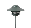 Focus Industries AL-03-3T-10-LEDP-WIR 12V 4W LED 300 lumens 3 Tier 10" Pagoda Hat Area Light, Weathered Iron Finish