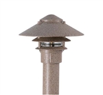 Focus Industries AL-03-3T-LEDP-CAM 12V 4W LED 300 lumens 3 Tier 6" Pagoda Hat Area Light, Camel Tone Finish