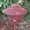 Focus Industries AL-03-4T-10-BRT 12V 18W 10" Four Tier Pagoda Hat Area Light, Bronze Texture Finish