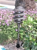 Focus Industries AL-03-4T103LED3BLT 12V 3W Omni LED Cast Aluminum 10" 4 Tier Pagoda Hat Area Light with 3" Base, Black Texture Finish