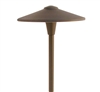 Focus Industries  12V 3W Omni LED Cast Aluminum 10" China Hat Area Light with Adjustable Hub, Camel Tone Finish