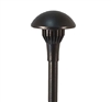 Focus Industries AL-06-LEDP-15S-BRT 12V 4W LED 300 lumens 5.5" Mushroom Hat Area Light, 15" stem, Bronze Texture Finish