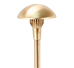 Focus Industries AL-06-LEDP-BAR 12V 4W LED 300 lumens 5.5" Mushroom Hat Area Light, Brass Acid Rust Finish
