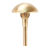 Focus Industries AL-06-LEDP-BAV 12V 4W LED 300 lumens 5.5" Mushroom Hat Area Light, Brass Acid Verde Finish