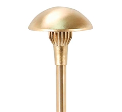 Focus Industries AL-06-LEDP-BRS 12V 4W LED 300 lumens 5.5" Mushroom Hat Area Light, Unfinished Brass