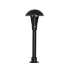 Focus Industries  12V 3W Omni LED Cast Aluminum 3.5" Mini Mushroom Hat Area Light, Black Texture Finish