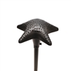 Focus Industries  12V 3W Omni LED Cast Brass Starfish Hat Area Light, Brass Acid Verde Finish