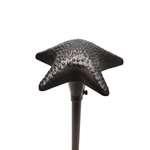 Focus Industries  12V 3W Omni LED Cast Aluminum Starfish Hat Area Light, Camel Tone Finish