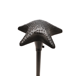 Focus Industries  12V 3W Omni LED Cast Aluminum Starfish Hat Area Light, Camel Tone Finish