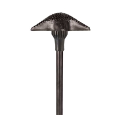 Focus Industries AL-07-LEDP-BRT 12V 4W LED 300 lumens 7" Starfish Hat Area Light, Bronze Texture Finish