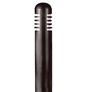 Focus Industries  12V 3W Omni LED Extruded Aluminum 3" Diameter Mini Bollard, Black Texture Finish