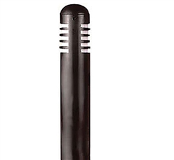 Focus Industries  12V 3W Omni LED Extruded Aluminum 3" Diameter Mini Bollard, Rust Finish