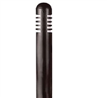 Focus Industries AL-08-FL5-WIR 120V 5W 4100K CFL 3" Bollard Area Light, Weathered Iron Finish