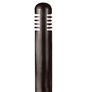 Focus Industries  12V 3W Omni LED Black ABS 4.5" Diameter Bollard with Aluminum Top, White Texture Finish