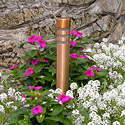 Focus Industries AL-08-SM-DM-COP 12V 18W 1.5" Mini Bollard with Stake Area Light, Copper Unfinished Finish