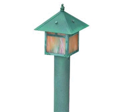 Focus Industries AL-09-LEDP-STU 12V 4W LED 300 lumens Post Lantern Area Light, Stucco Finish