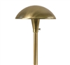 Focus Industries AL-12-BRS 12V S8 Incandescent 8" Mushroom Hat Area Light, Unfinished Brass