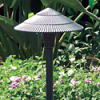 Focus Industries AL-15-STU 12V 18W 8" Tiki Hat, Area Light, Stucco Finish