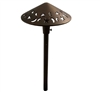 Focus Industries AL-16-BAR 12V S8 Incandescent 8" Stars and Moons Hat Area Light, Brass Acid Rust Finish