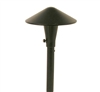 Focus Industries AL-17-AH-BRT 12V 20W T3 Halogen 8" China Hat Area Light, Bronze Texture Finish