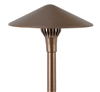 Focus Industries AL-17-LEDP-BRS 12V 4W LED 300 lumens 8" China Hat Area Light, Unfinished Brass