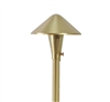 Focus Industries AL-17-SM2AH-BAR 12V 20W T3 Halogen 5.5" China Hat Area Light, Brass Acid Rust Finish