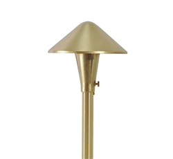 Focus Industries AL-17-SM2AH-CAM 12V 20W T3 Halogen 5.5" China Hat Area Light, Camel Tone Finish