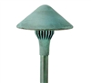 Focus Industries AL-17-SM2LEDP-RBV 12V 4W LED 300 lumens 5.5" China Hat Area Light, Rubbed Verde Finish