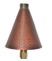 Focus Industries AL-18-LGHHNG-CAR Large Hammered Natural Gas Fed Torch Area Light, Copper Acid Rust Finish