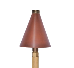 Focus Industries AL-18-LGNG-COP Large Natural Gas Fed Torch Area Light, Unfinished Copper