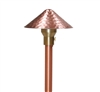 Focus Industries AL-19-SM-HHAH-COP 12V 20W T3 Halogen 8" Hammered Hat Area Light, Unfinished Copper