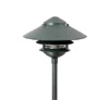 Focus Industries AL0310L12STU 3W Omni Super Saver LED 10" Two Tier Pagoda Hat Area Light, Stucco Finish