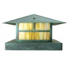 Focus Industries AL10LGPL12BAV 12V 3W Omni LED Solid Brass Pedestal Lantern, Brass Acid Verde Finish