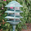 Focus Industries Al-03-4T-STU-120V 120V 6" Four Tier Pagoda Hat Area Light, Stucco Finish