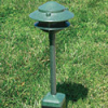 Focus Industries Al-03-ATV-120V 120V 6" Two Tier Pagoda Hat Area Light, Antique Verde Finish